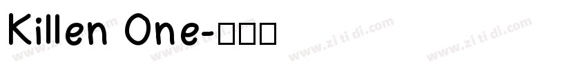 Killen One字体转换